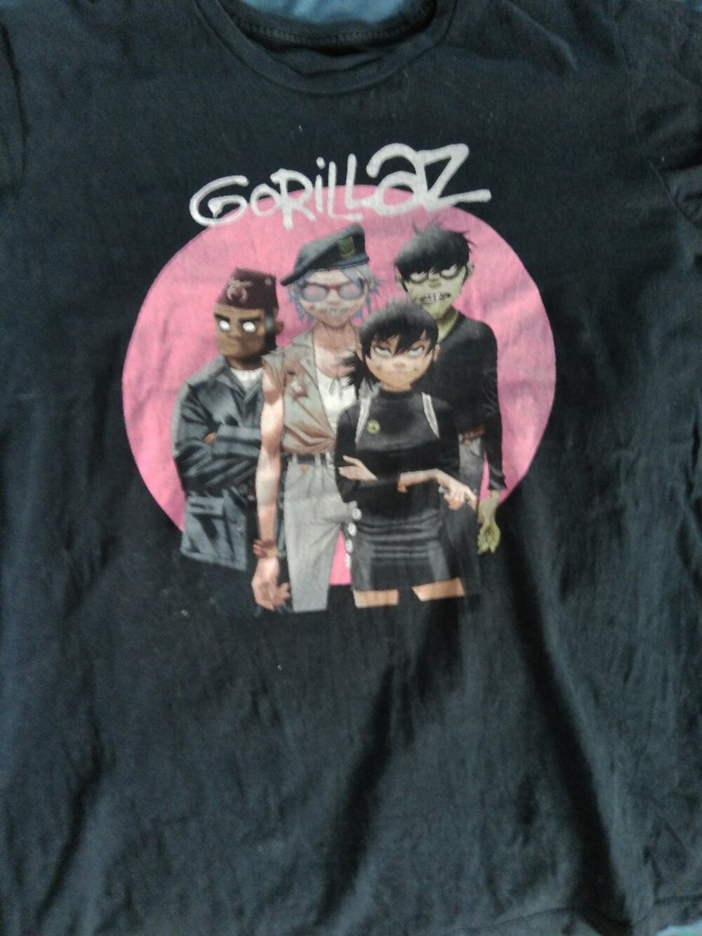 Mens Large Gorillaz T Shirt-Good Condition-No Tags